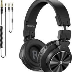 Brand New In Box Unopened   PUPGSIS Over Ear Headphones Wired: Studio Monitor Headphones - Professional 40kHz Hi-Res DJ Stereo Headphones - 1/4 to 3.5