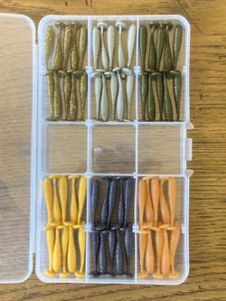 Fishing Lures - 60 piece 1.5 inch Paddle Tail Kit