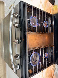 GE gas stove stainless steel