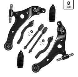 Detroit Axle - 8pc Front End Kit for 2005-2012 Avalon 2007-2011 Camry 2007-2011 Toyota Camry 2007-2012 Lexus ES350, 2 Lower Control Arms with Ball Joi