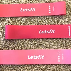 New Exercise Bands, Three Different Tensions