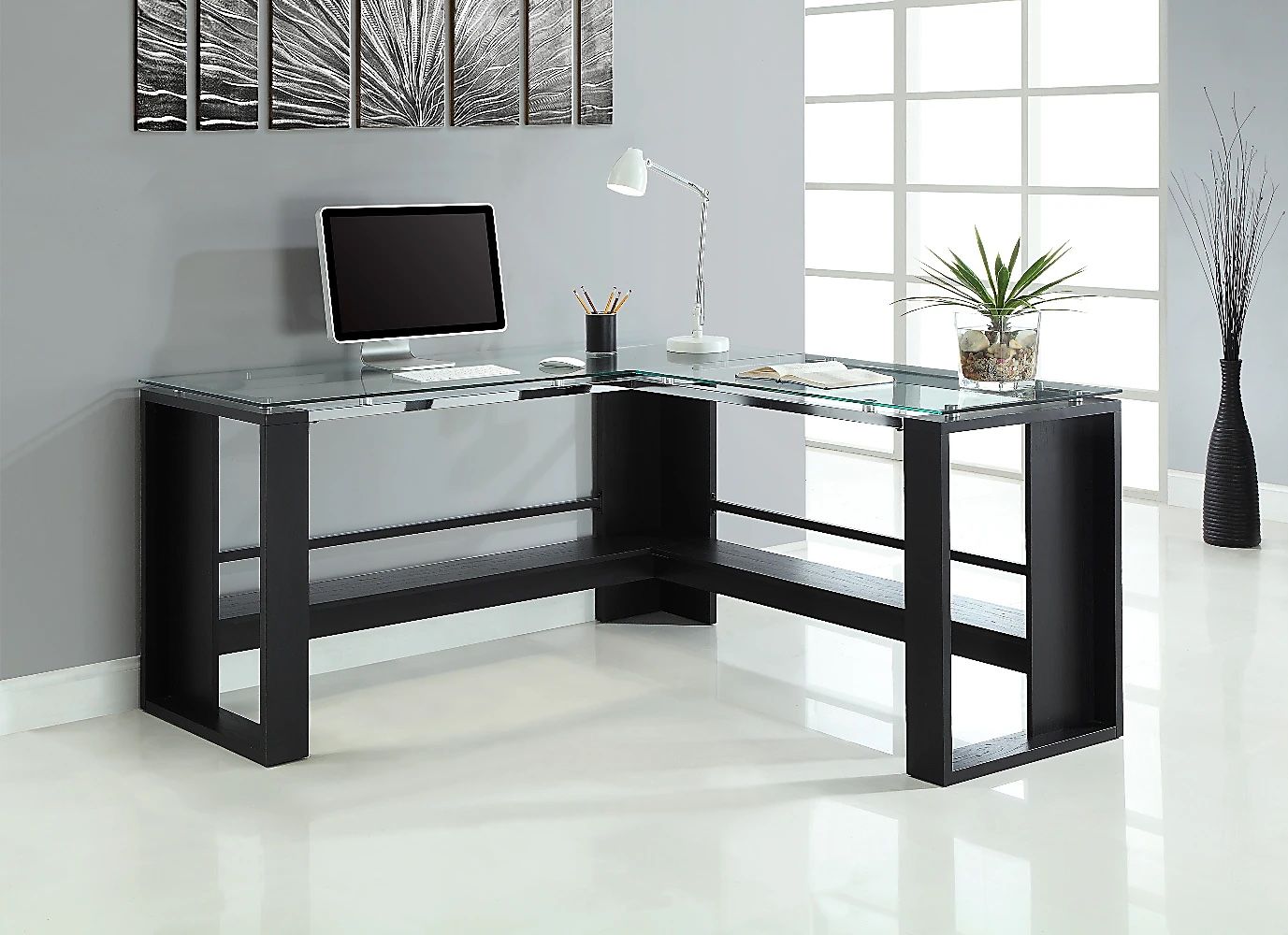 L Shaped Glass Desk,All Products : American Fashion Style Bags On Sale
