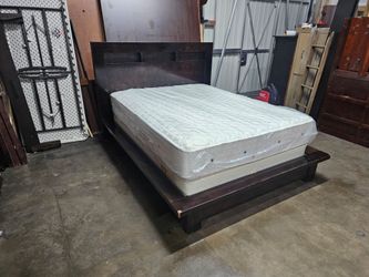Queen bed and mattress