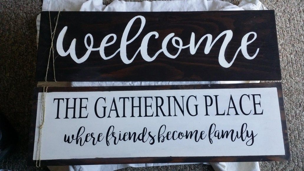 Wood signs