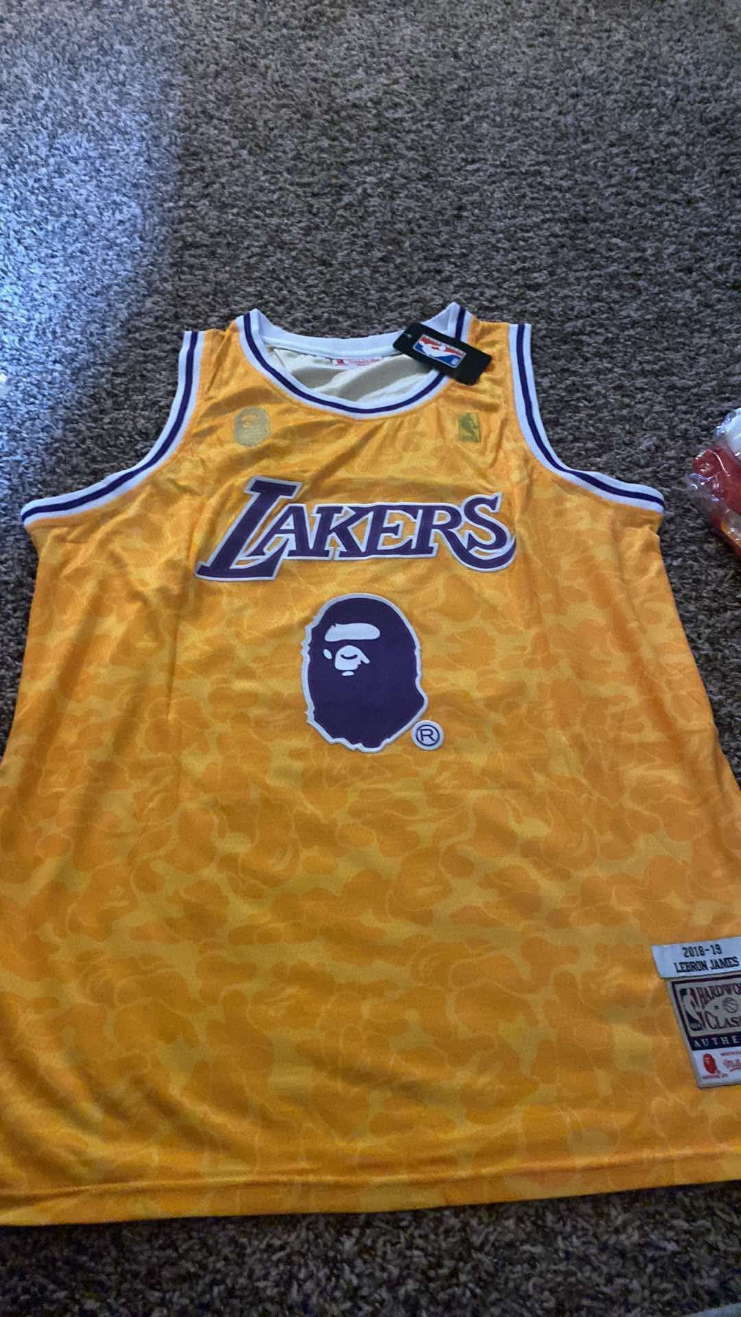 LeBron James Bape Jersey Size Xl