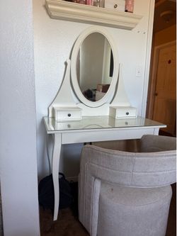 Vanity and chair