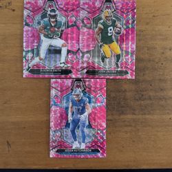 2024 MOSAIC LOT OF 3 PINK CARDS