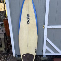 BPC Surfboard 6’1” X 183/4 X 2 5/8 Squash Tail