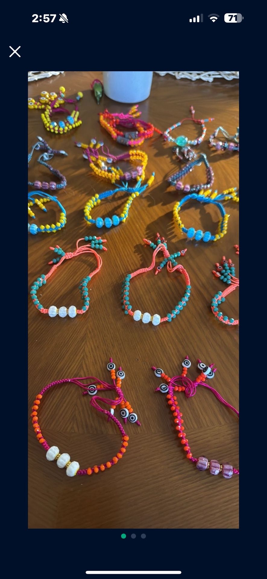 Hand Made Beaded Bracelets For Sale
