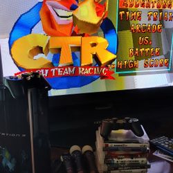 PS3 With Nine Games Two Controllers And Motion Controller 