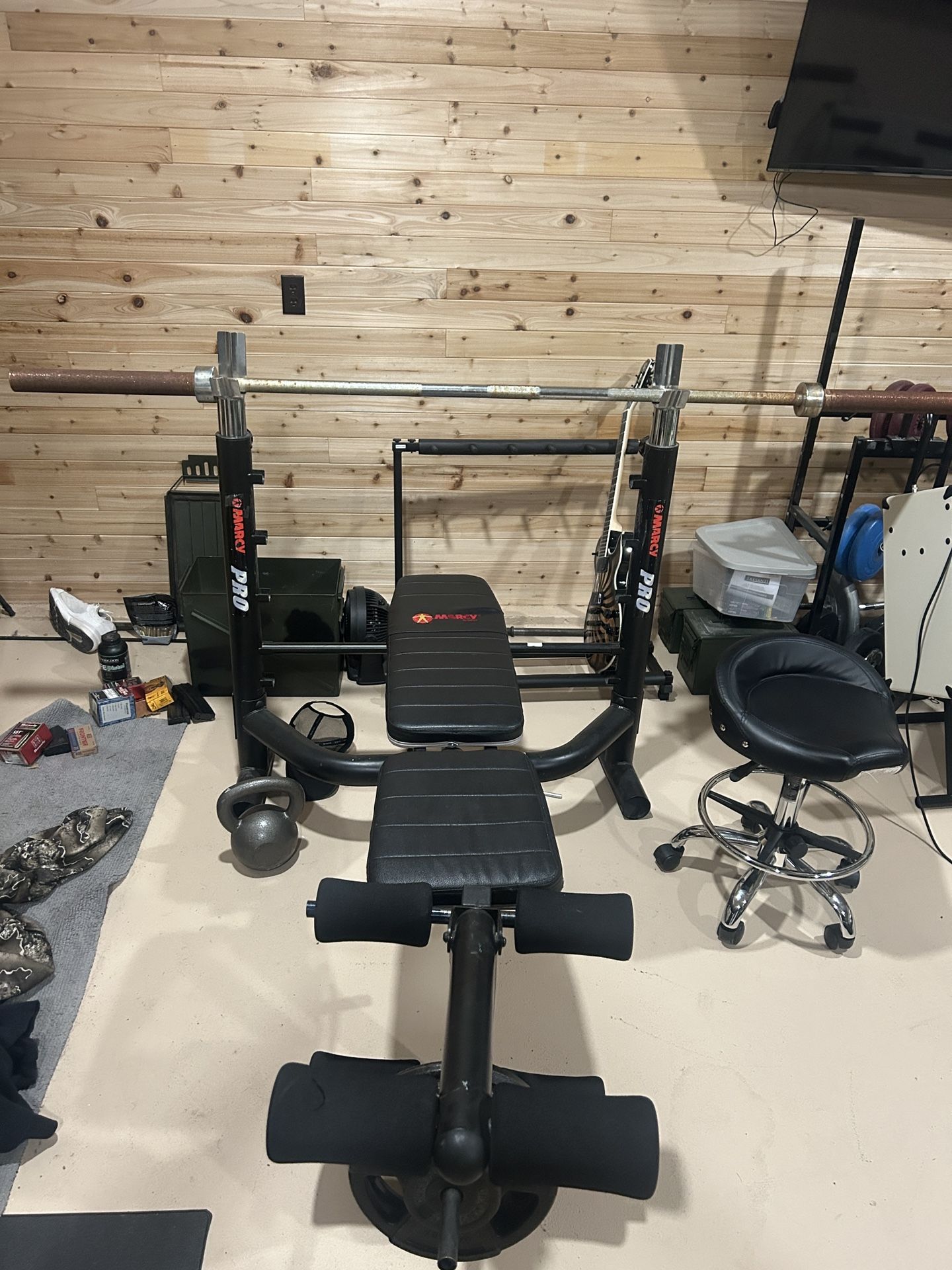 Weight Bench And Weights