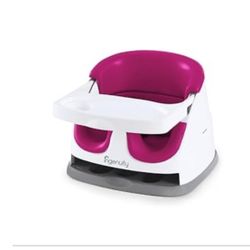 Ingenuity Baby Base 2-in-1 Booster Feeding and Floor Seat with Self-Storing Tray