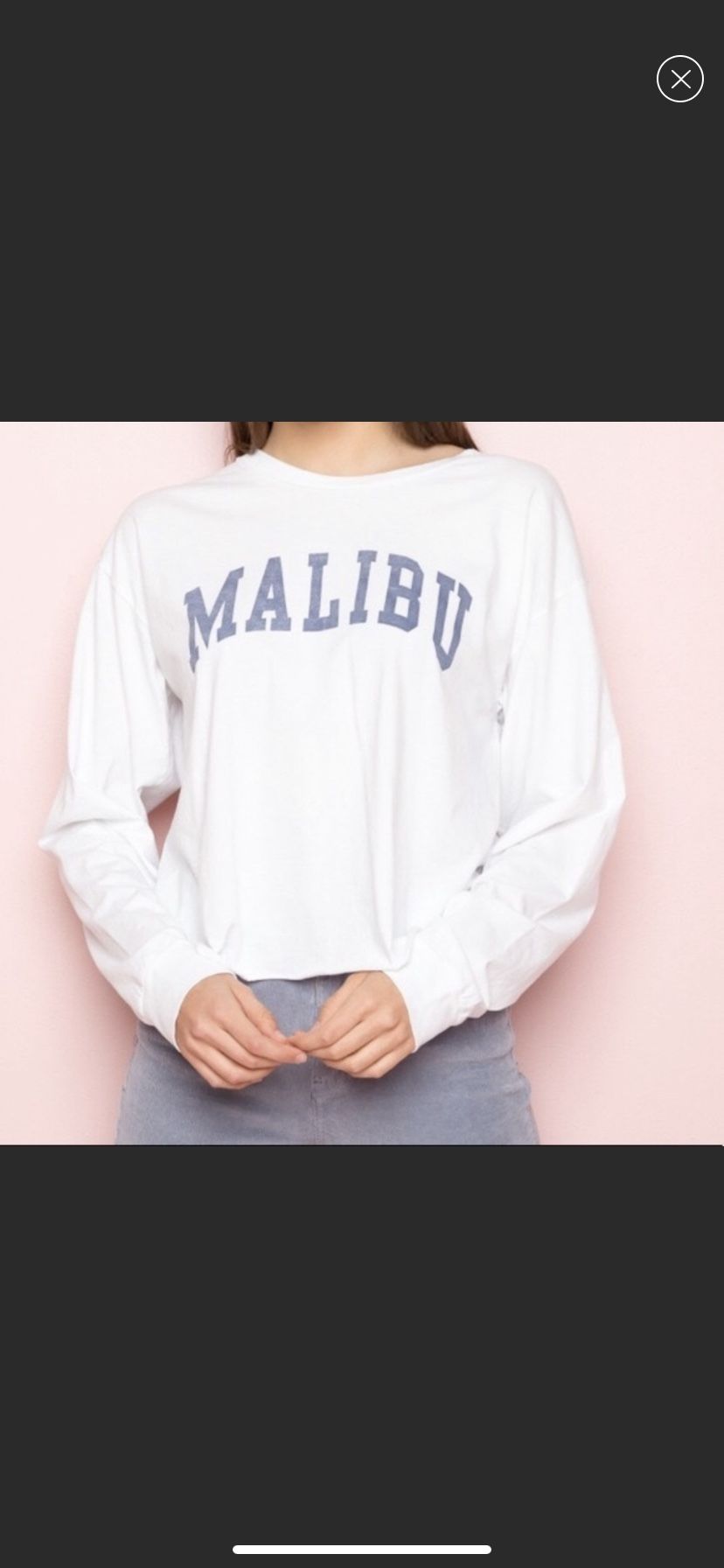 brandy melville camila malibu top