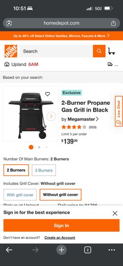 2-Burner Propane Gas Grill
