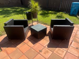 3 piece patio furniture set