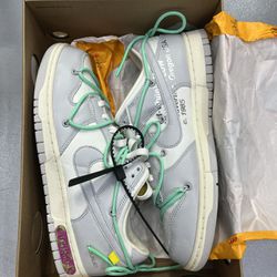 Nike Dunk Low X Offwhite Lote “4” Size 10.5us New  