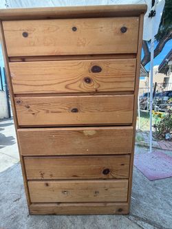 easy sliding solid wood chest of drawers