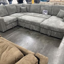 Sectional Convertible Sofa Set