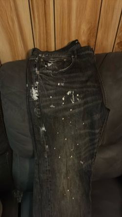 Purple jeans