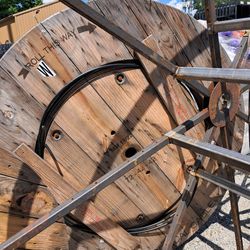$60, 48 inch tall×71 inch diameter Wooden Spool/Reel 