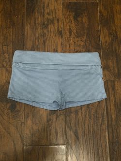 Blue Striped Women's mini Shorts