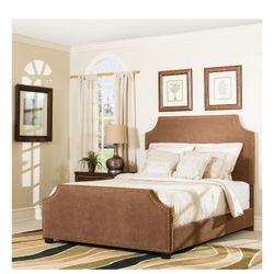 Nailhead Platform Bed