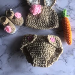 Crochet Bunny Custume.