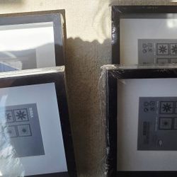 IKEA SQUARE GALLERY WALL PICTURE FRAMES - BLACK - NEW 