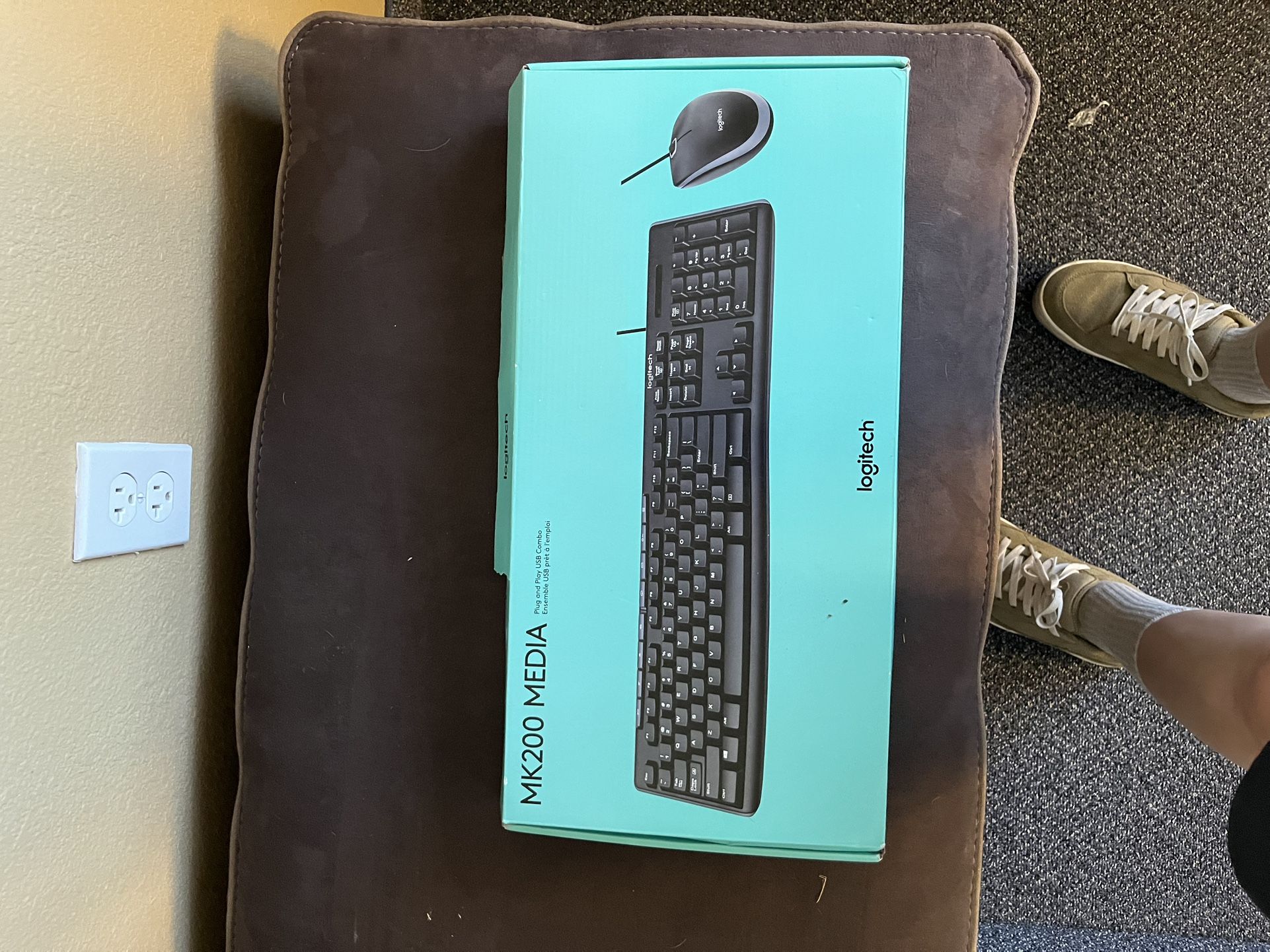 Logitech Keyboard And Two Mouse