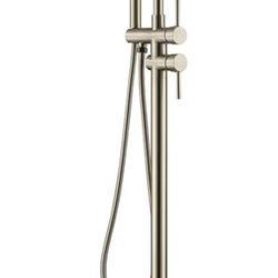 Freestanding Bath Taps Mixer Waterfall Mixer Bath Taps 360 ° Filler Spout Bathroom Taps Mixer with Shower Set