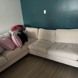 3 Piece cream Sectional 