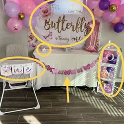 Butterfly 1st Birthday 