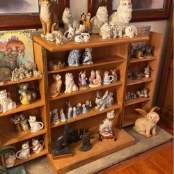 Cat figurines. Various prices. See old pictures and inquire if interested.