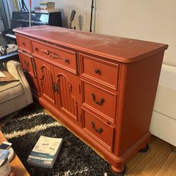 Red Dresser