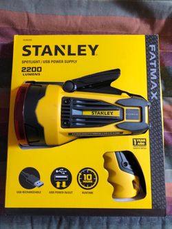 Stanley Fatmax 2200 Lumens ultra bright rechargeable spot light, Brand New in Package
