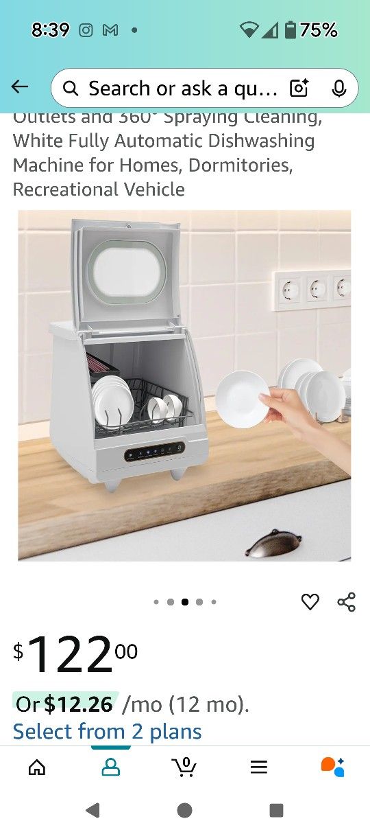 Portable Countertop Dishwasher For RV, Apt, anywhere.