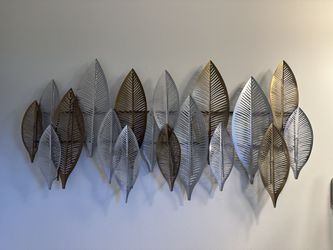 Metal Leaves HOME DECOR - Adorno de hojas de metal