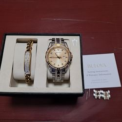 Bulova Watch And Bracelet