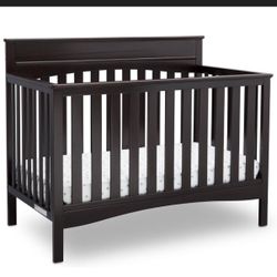 Delta 4-in-1 Crib With Crib Mattress 