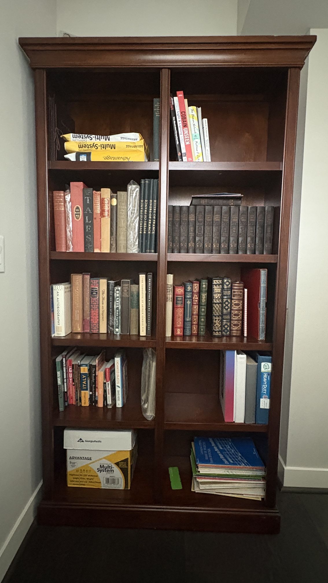 Brown Wooden Bookshelf (x2)