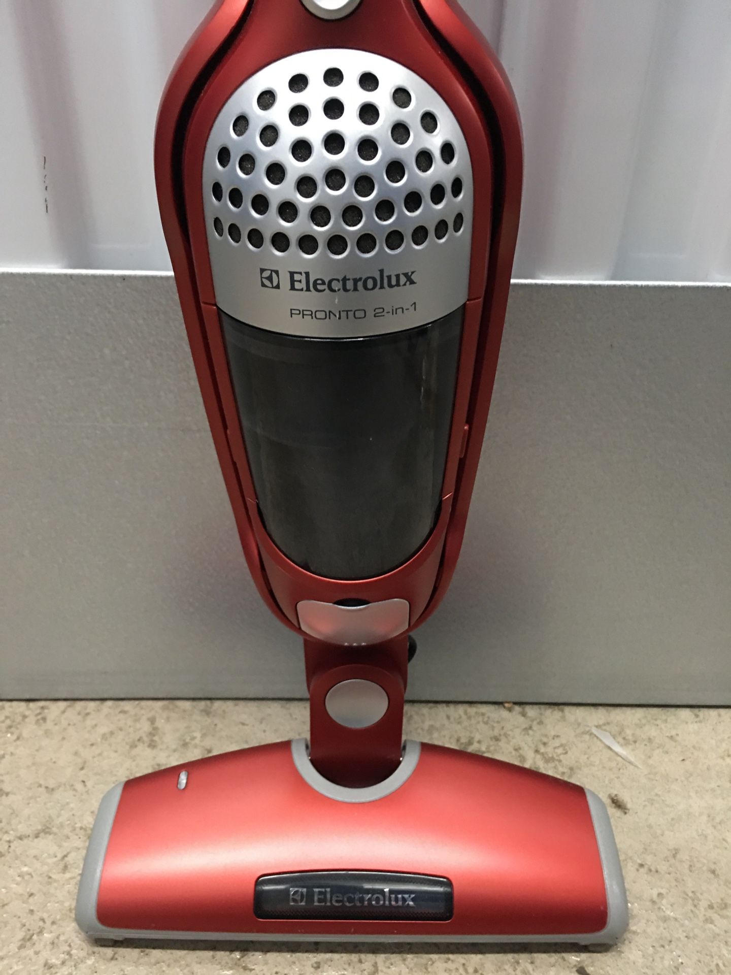 Red Electrolux Pronto 2-in-1 Battery Operated Vacuum Cleaner