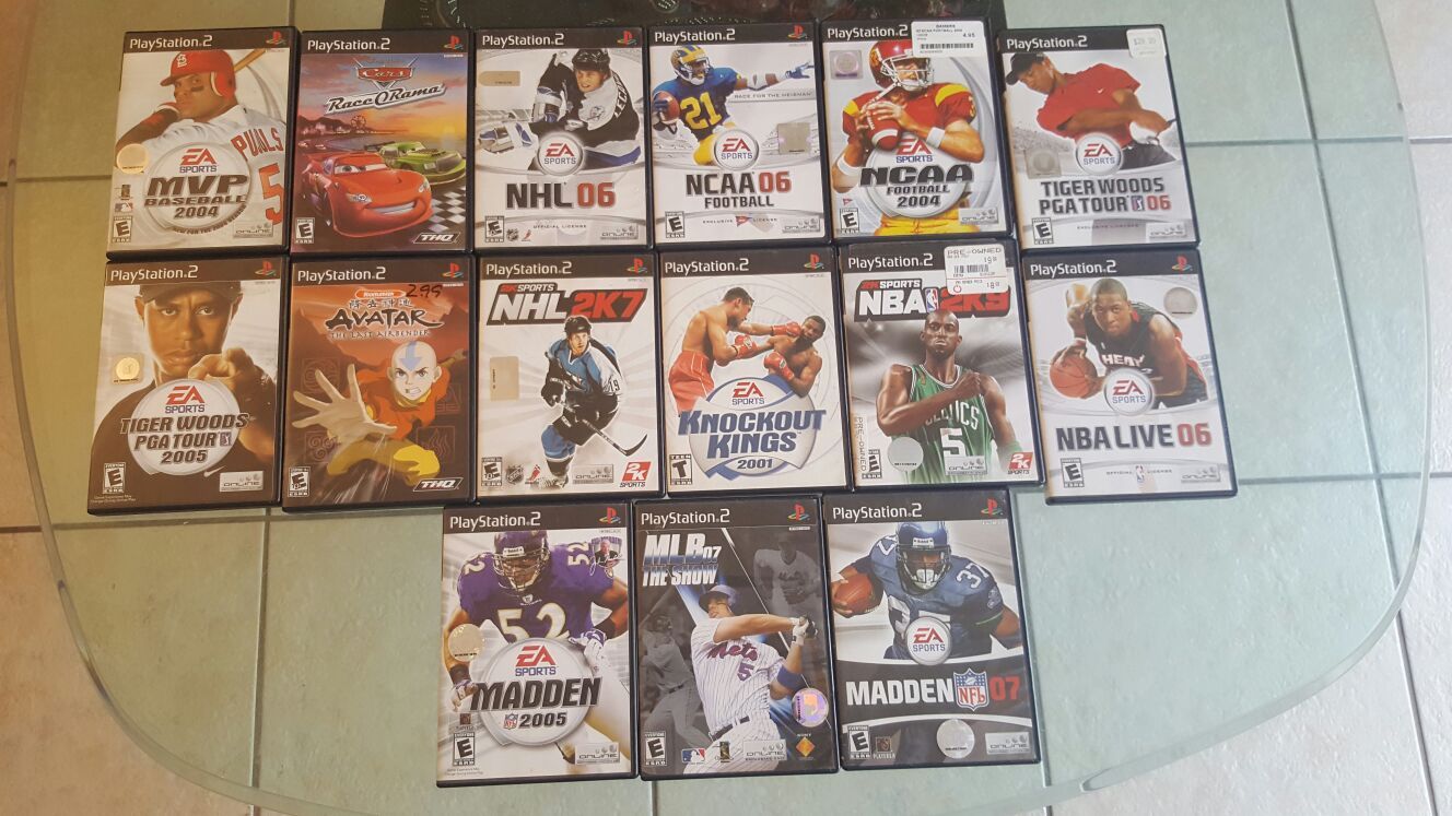 15 Playstation $25 or $4 e/a
