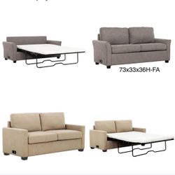 Sofa bed with mattress memory foam