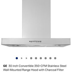 GE 30inch wall hood
