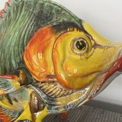 Made In Italy Pottery Fish  Decor