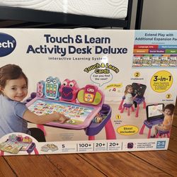 VTech Touch and Learn Activity Desk Deluxe, Pink