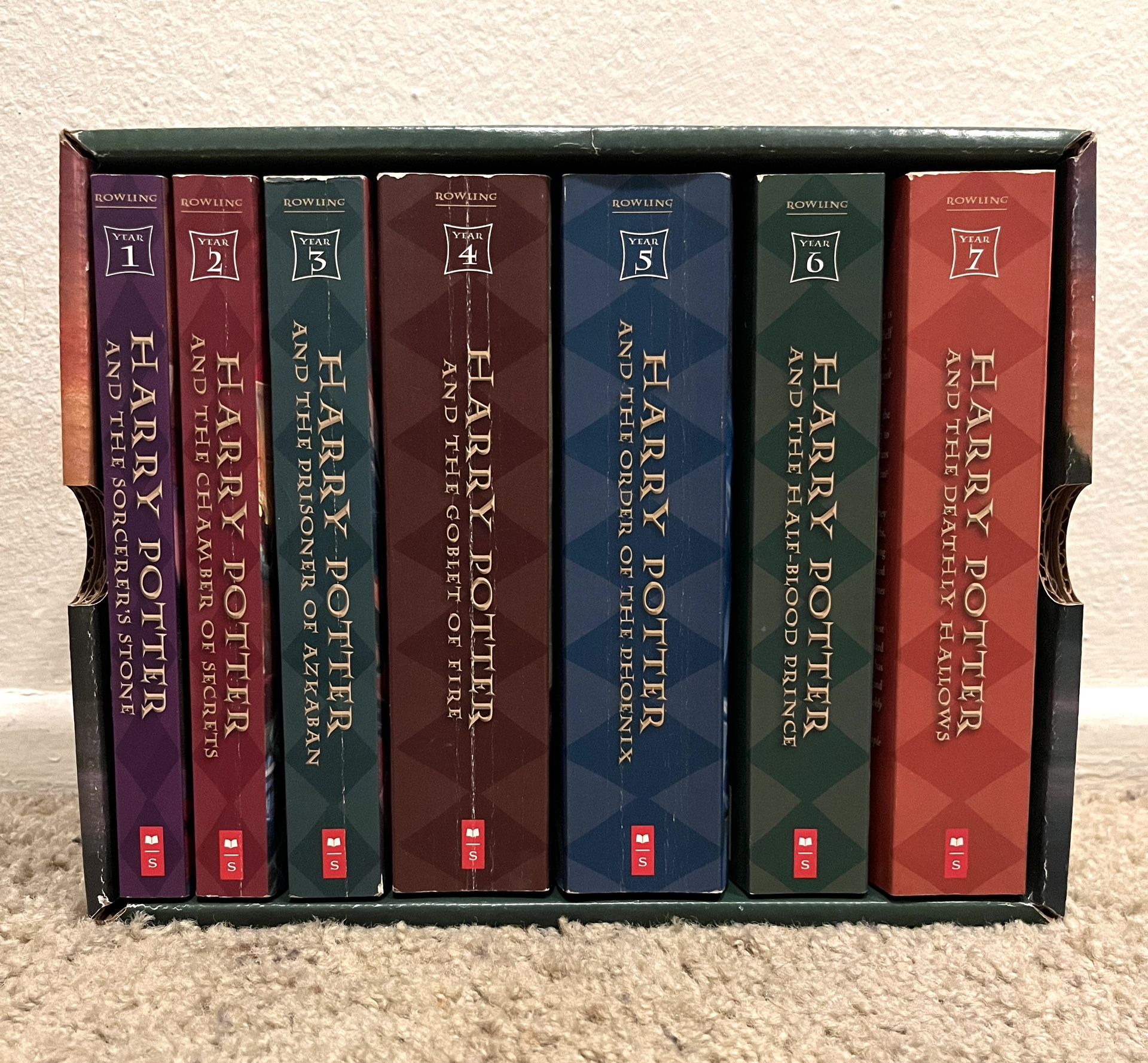 Harry Potter complete book series 1-7.  Book by J.K. Rowling. Paperback. 