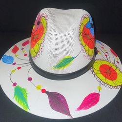 Hand Painted Woman Hats 
