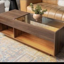 LED Glass Coffee Table 