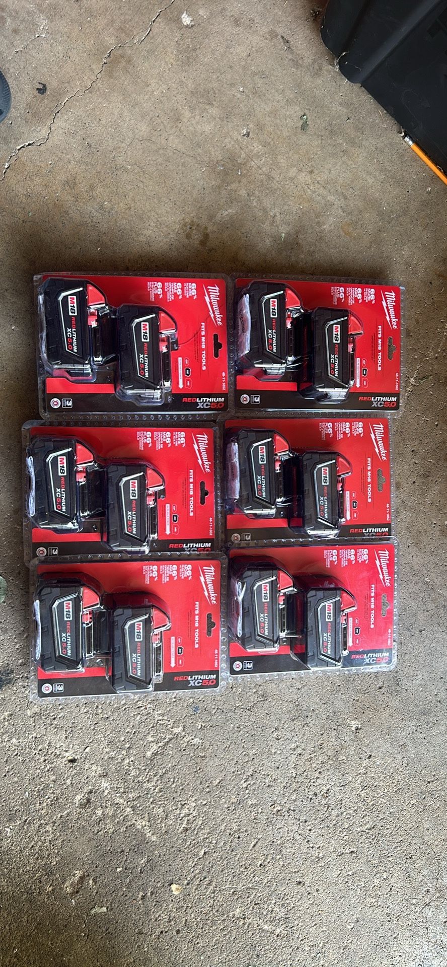 Milwakee XC 5.0 batteries